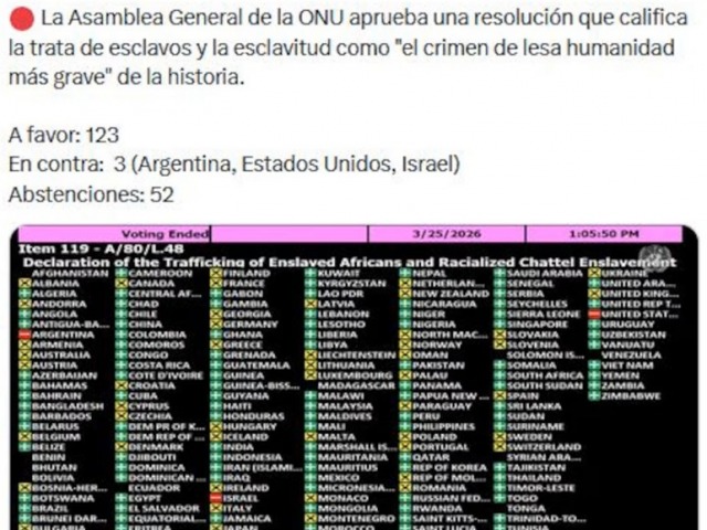 El voto argentino en la ONU tuvo protagonismo olavarriense
