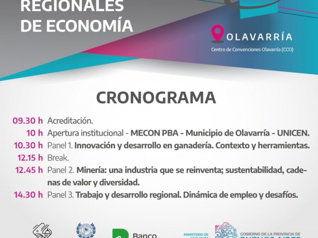Olavarr�a ser� sede de una Jornada Regional de Econom�a