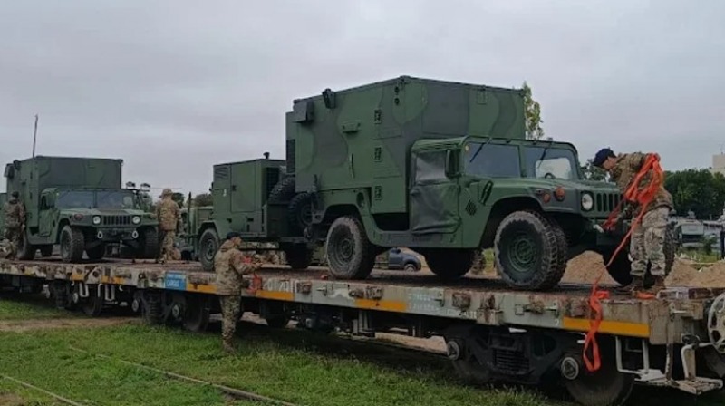 Una formaci�n con material militar pasar� por Olavarr�a