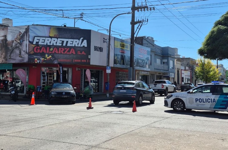 Otro choque en pleno centro en la ma�ana del viernes