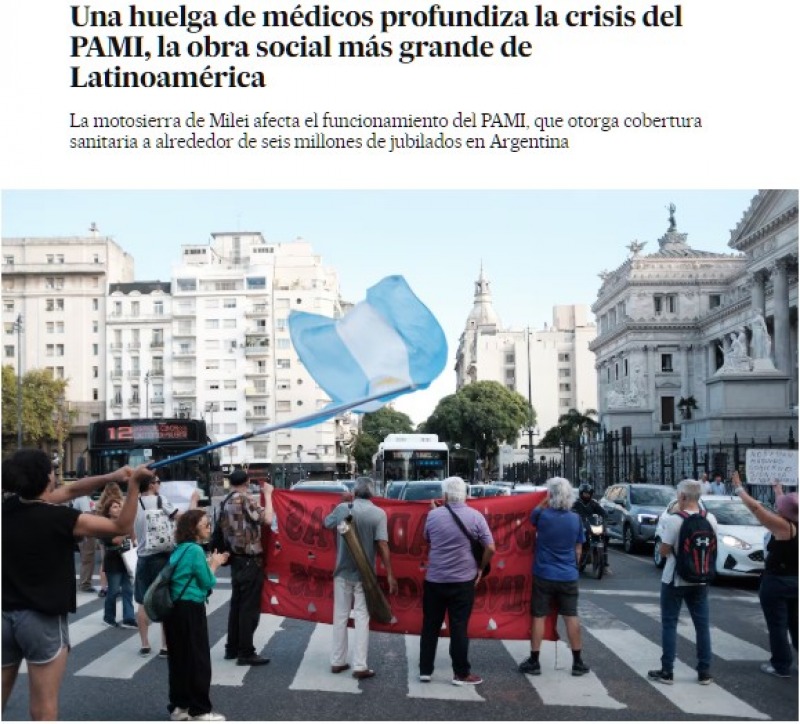 La motosierra en el PAMI lleg� al principal diario de habla hispana