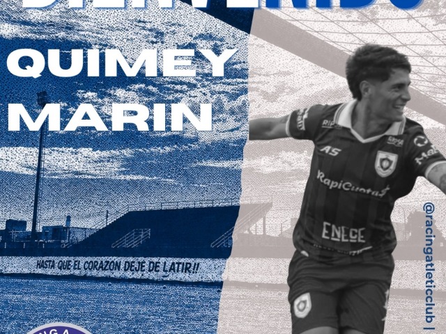 Quimey Mar�n, primer golpe de Racing de cara al Federal